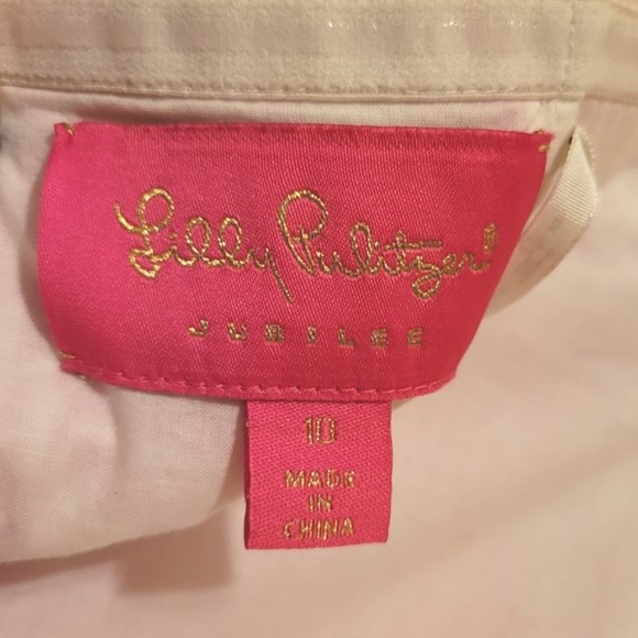 Lilly Pulitzer lobster print Jubilee size 10 strapless dress bubble hem - Picture 5 of 5